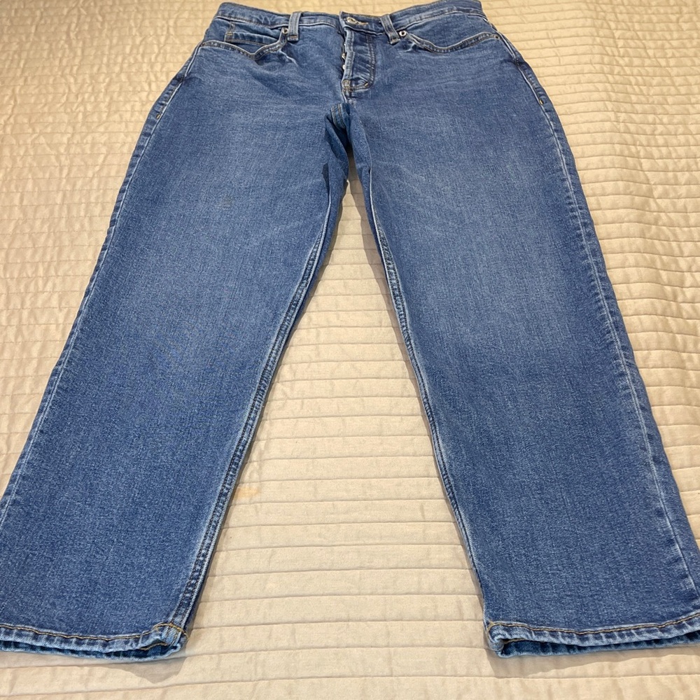 OLD NAVY EXTRA HIGH RISE SKY-HI STRAIGHT WOMENS SIZE 6 DENIM Jeans
